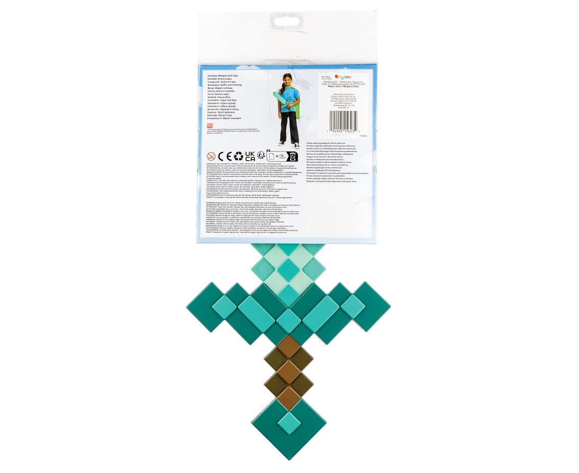 Minecraft set (license), ( sword, cape), one size